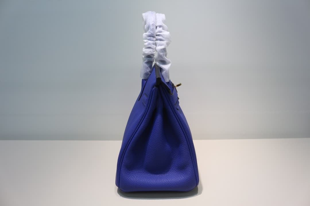 Hermes Birkin 25/30/35cm Bag Togo Leather In Blue Electric WAX High