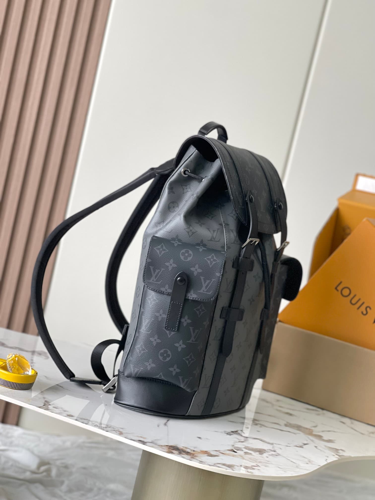 Louis Vuitton Christopher MM Backpack Monogram Eclipse coated canvas M45419 TOP