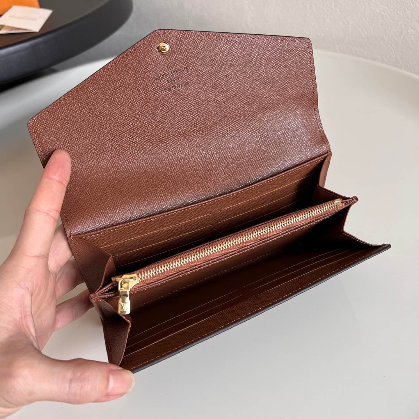 Louis Vuitton Sarah Wallet Brown Monogram coated canvas M60531 High