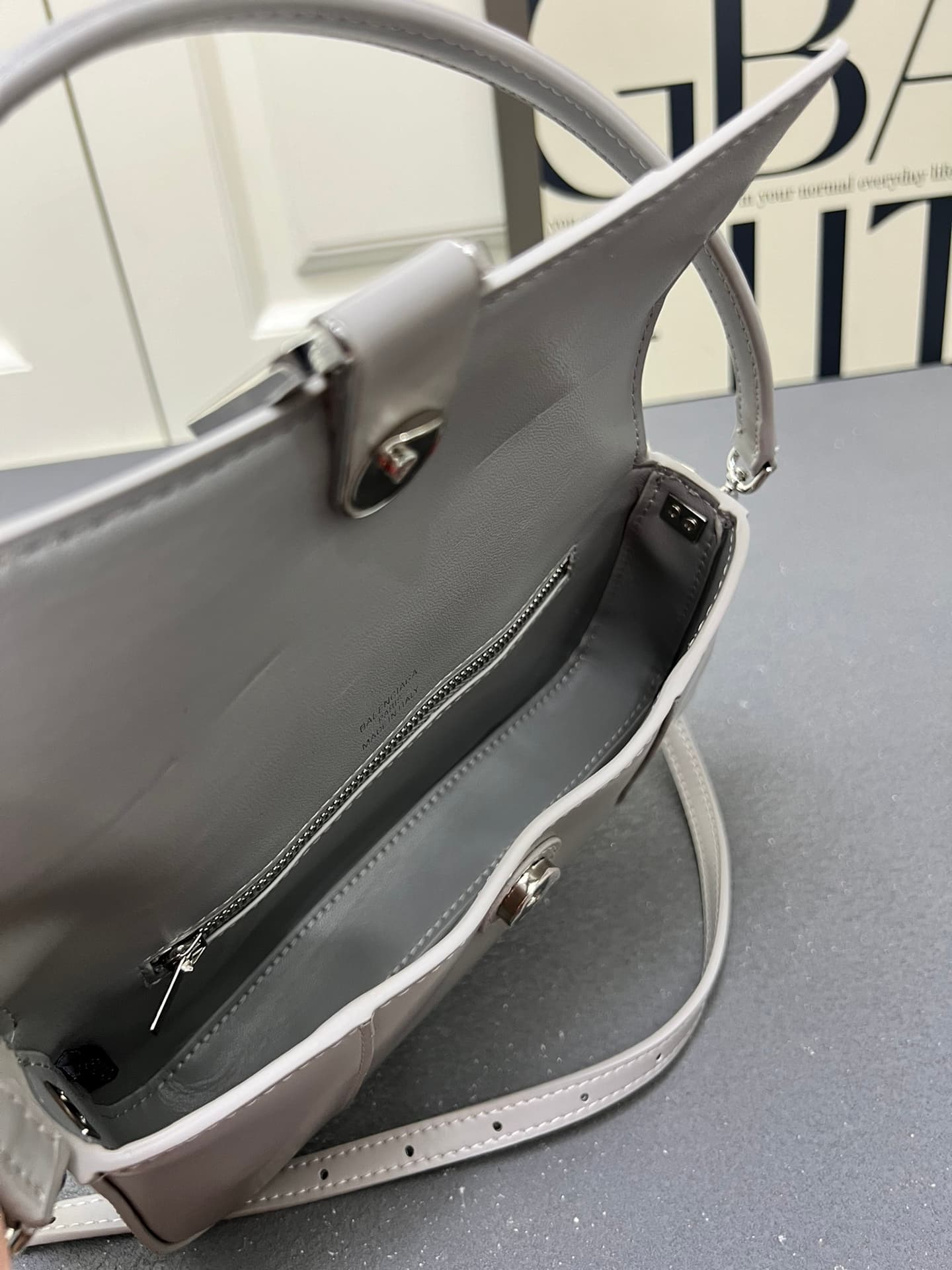 Balenciaga Hourglass sling bag Grey High