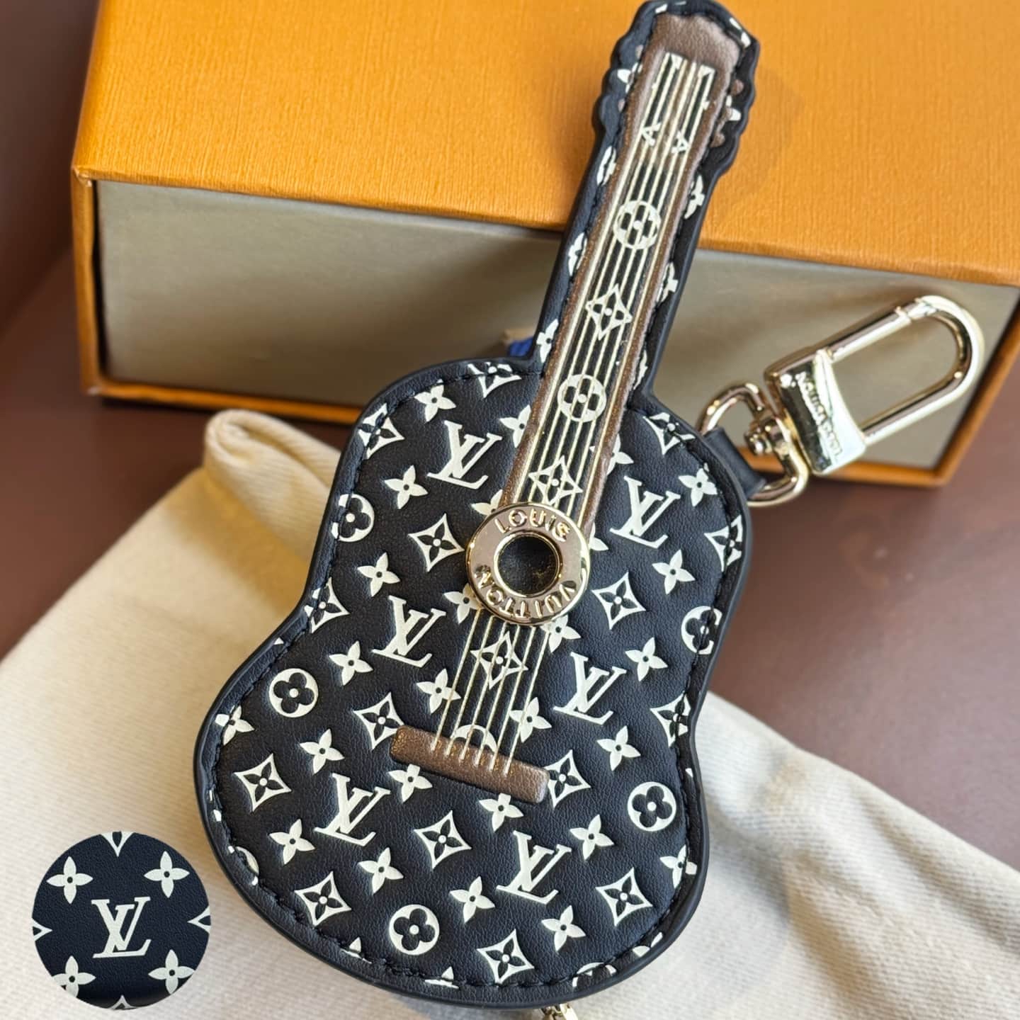 LV Guitar Pouch Bag Charm M02032