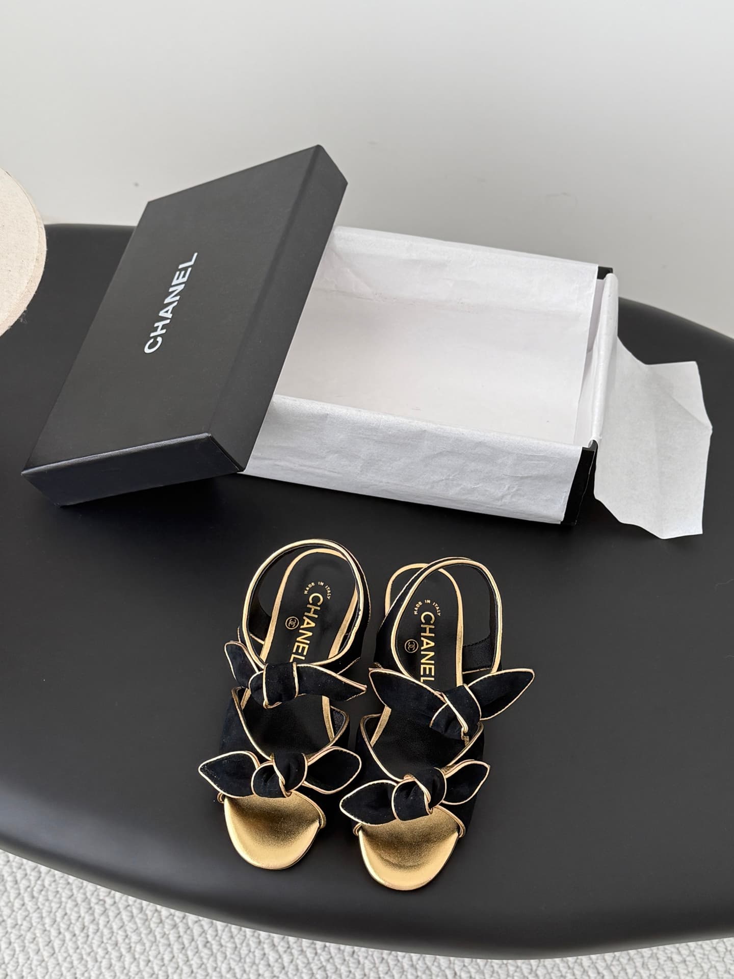 Chanel Bow Sandal Shoes  Women