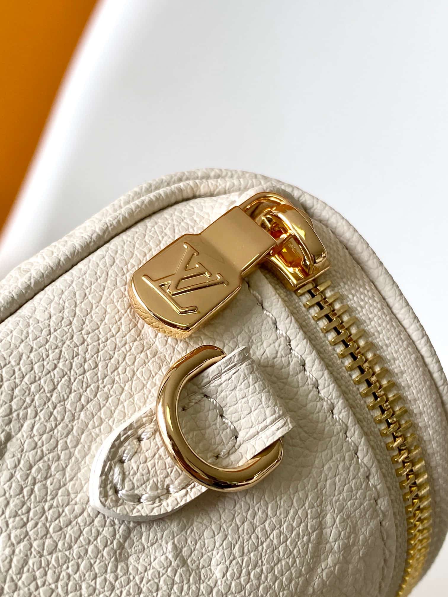Louis Vuitton Mini Bumbag Cream Monogram Empreinte Leather M83275 High