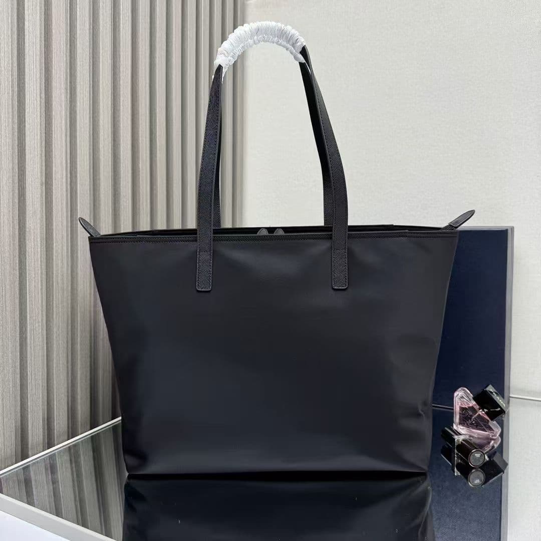 Prada Re-Nylon Tote Bag Black High
