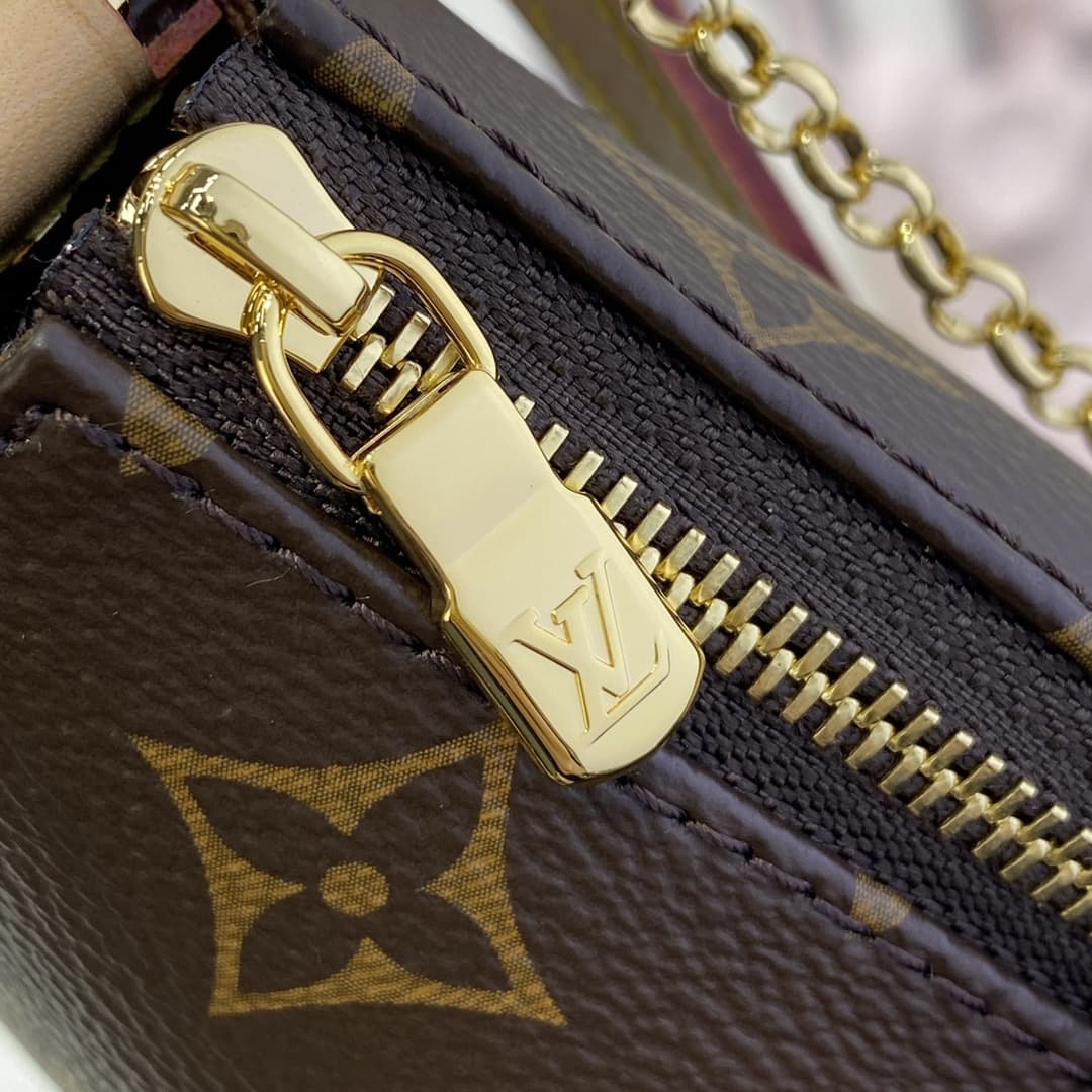 Louis Vuitton Eva Clutch Bag Damier Ebene M95567 High