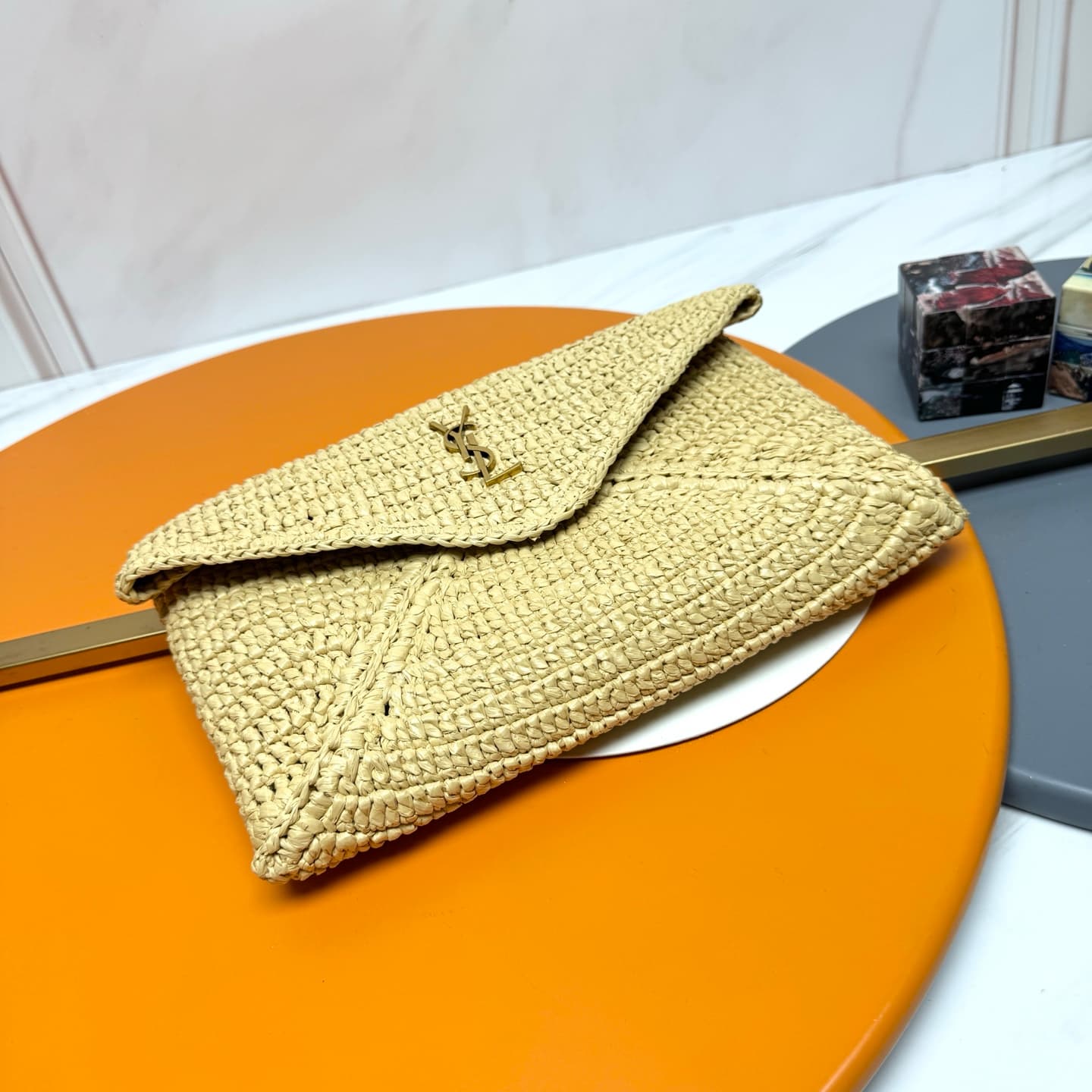 CASSANDRE large envelope pouch in rope  769307 High