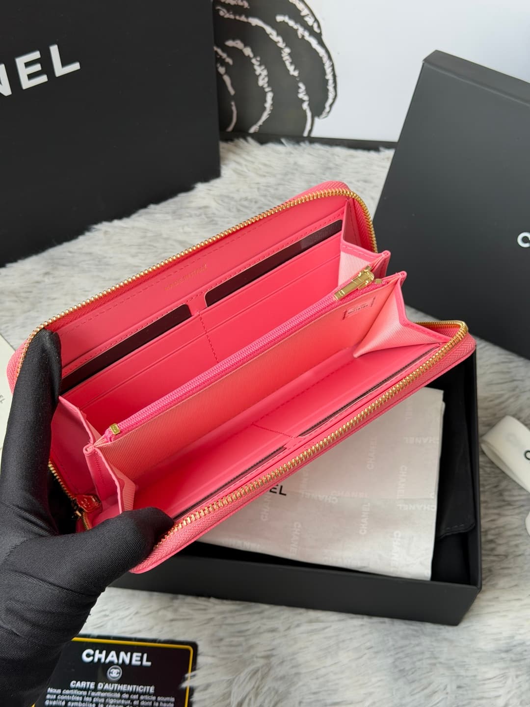 Chanel Classic Long Zipped Wallet A