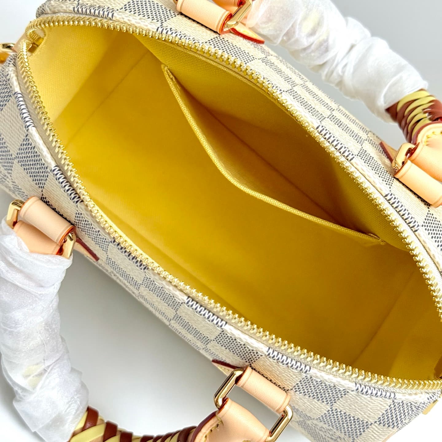 Louis Vuitton Speedy Bandoulière 20 Damier Azur/Banana Yellow Coated canvas N40950 High