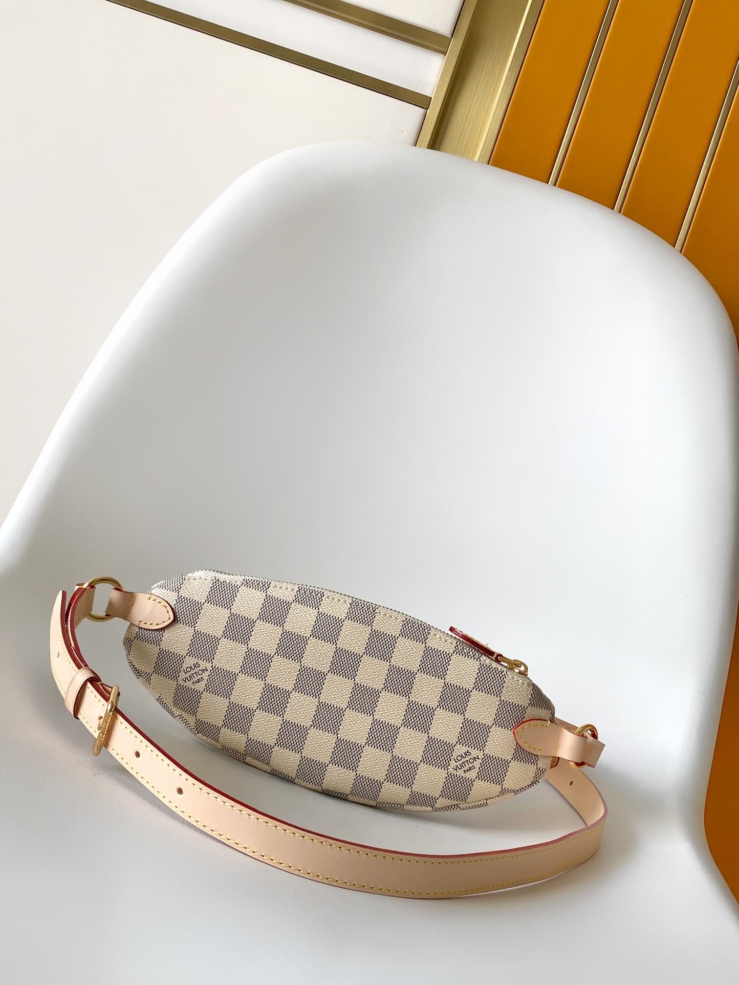 Louis Vuitton Keepit Damier Azur Coated canvas N00230 High