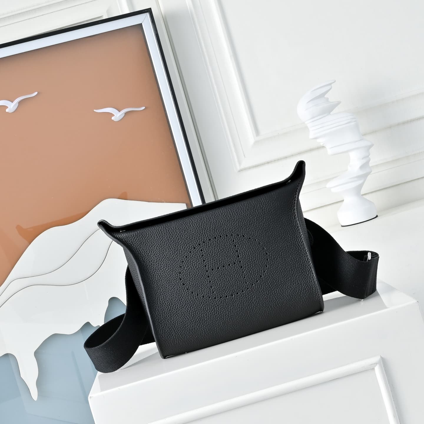 Hermès Videpoches Bag Togo Leather In Black WAX High