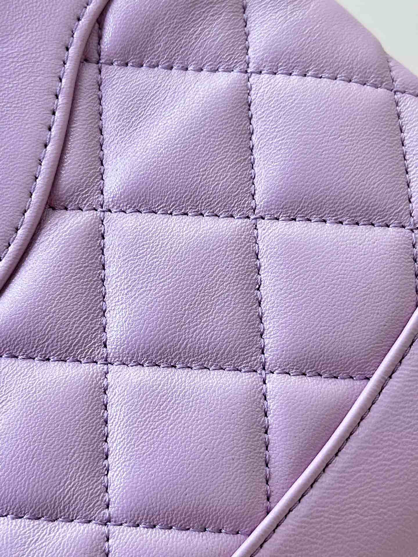 Chanel Clutch with chain Lambskin & Gold-Tone Metal AP3656 Purple TOP