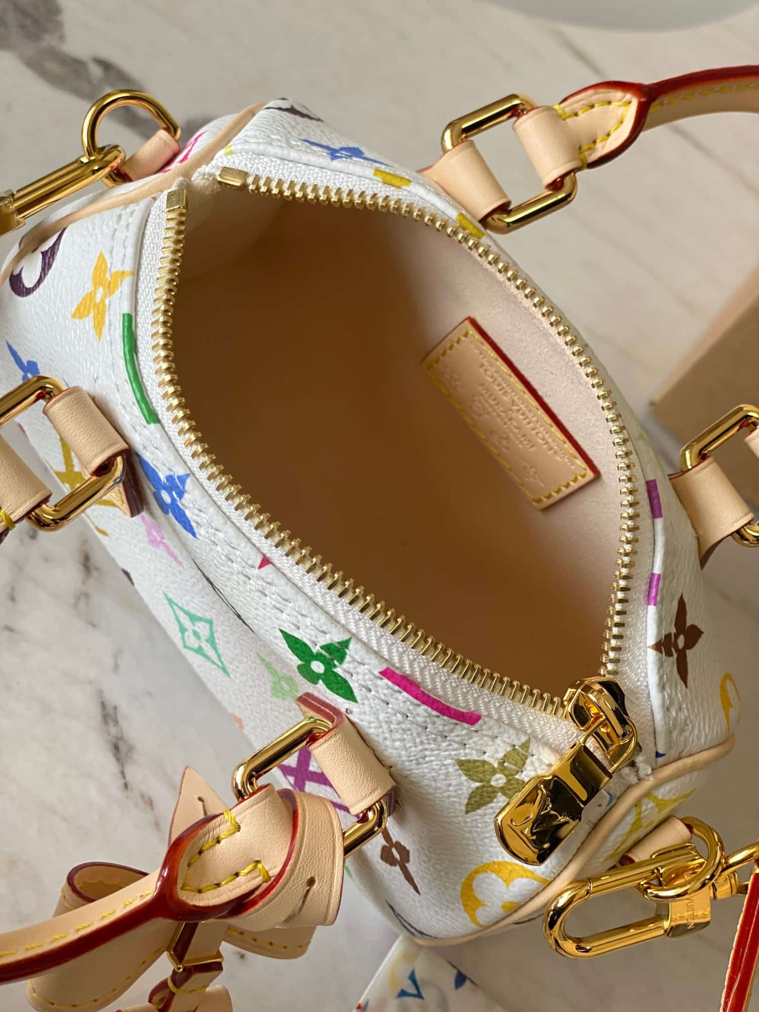 Louis Vuitton x Murakami NANO SPEEDY Monogram coated canvas M13 Top