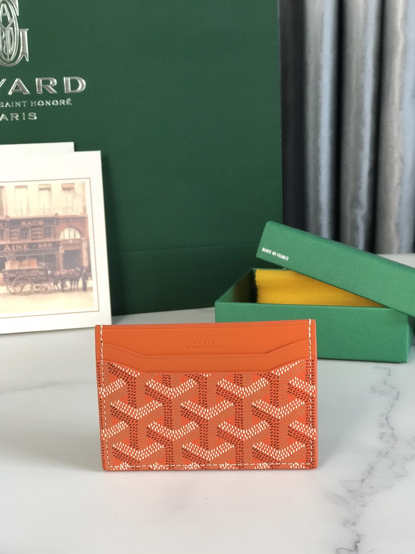 Goyard Saint Sulpice Card Wallet Orange High