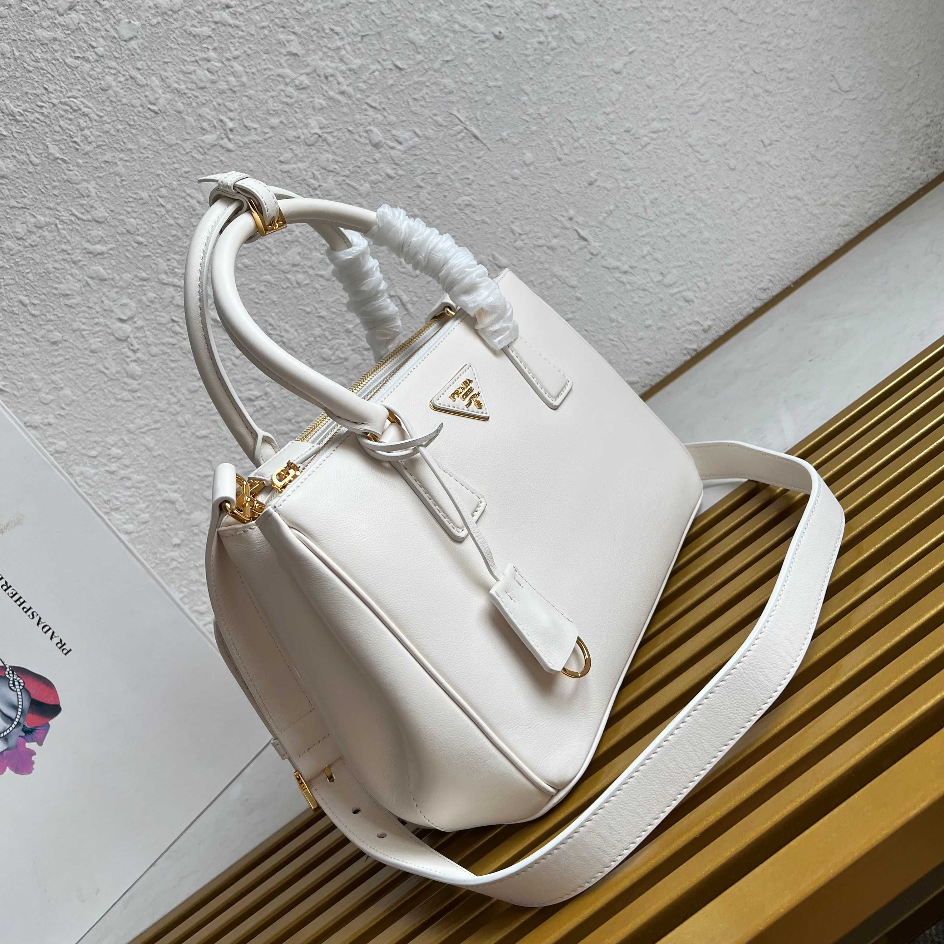 Prada Galleria small Saffiano leather bag 1BA896 White High