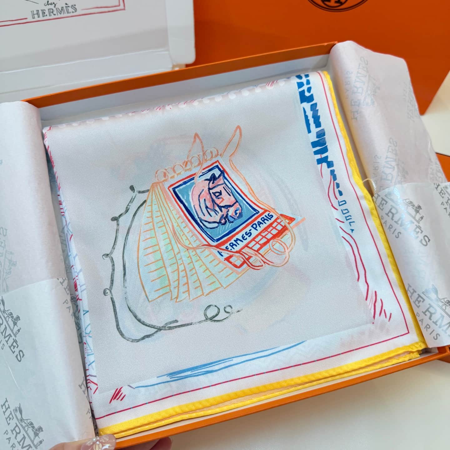 Hermes Chevaloscope Scarf 90