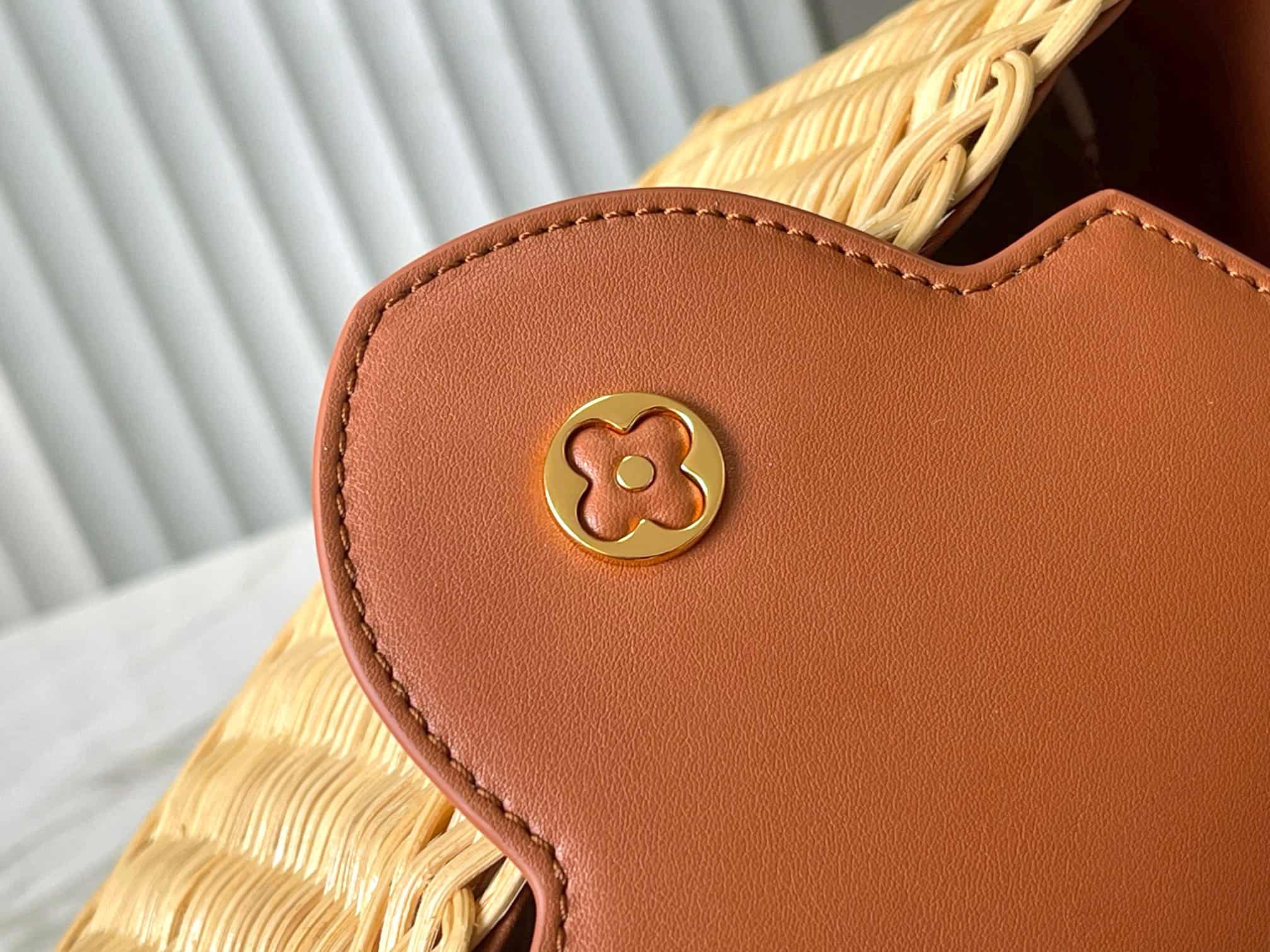 Louis Vuitton Capucines BB Rattan and cowhide leather M26025 Tan Top