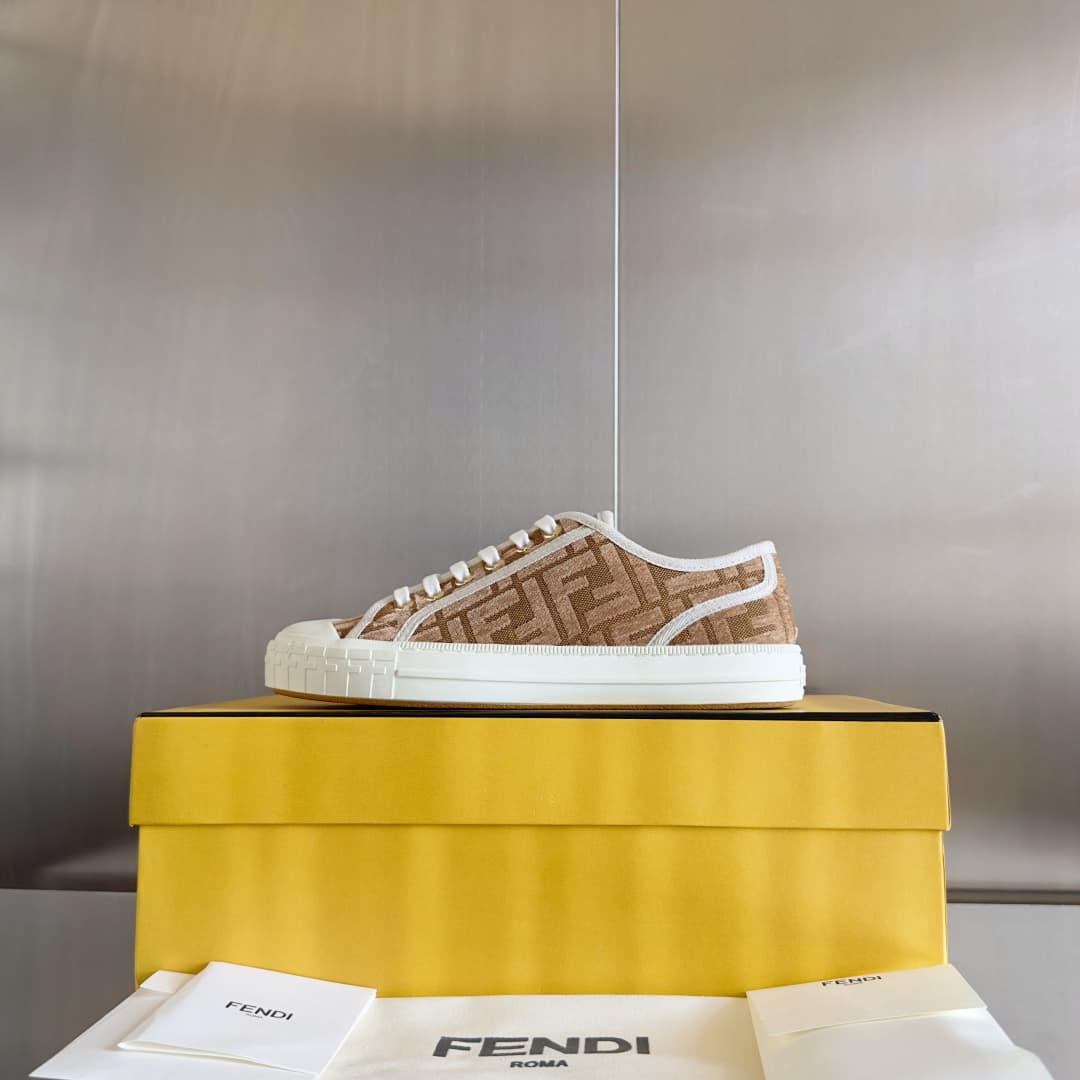 Fendi FF Domino Sneaker Shoes Men Women