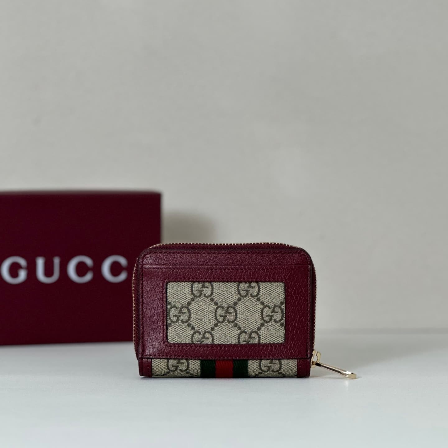 Gucci Ophidia coin zip wallet  Burgundy 838489 High
