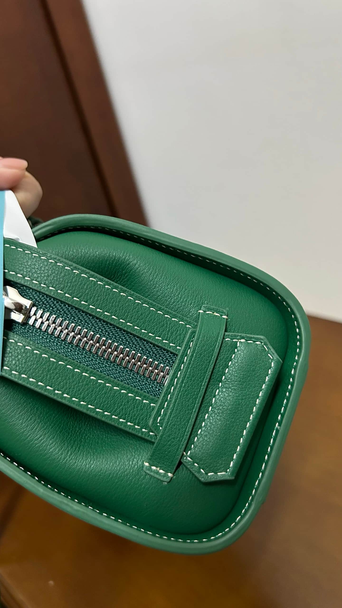 Goyard Bonbonnière Green Goyardine Coated Canvas High