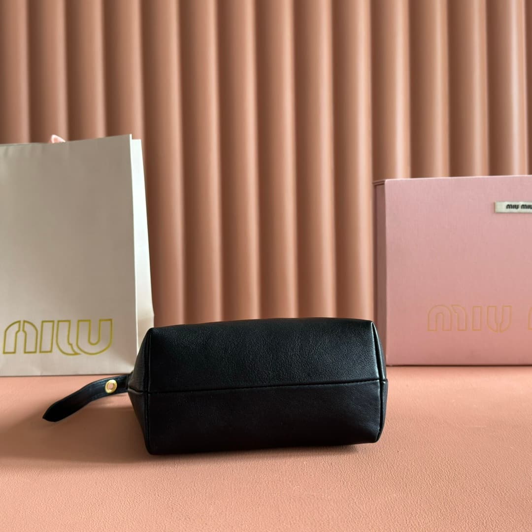 Miu Miu Nappa leather pouch 5NE841 Black High