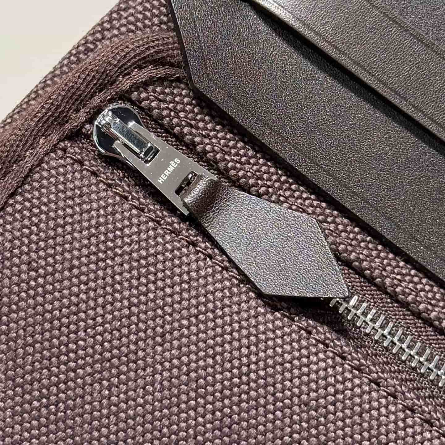 Hermes Herbag Zip Mini 20 bag Canvas and Leather Top
