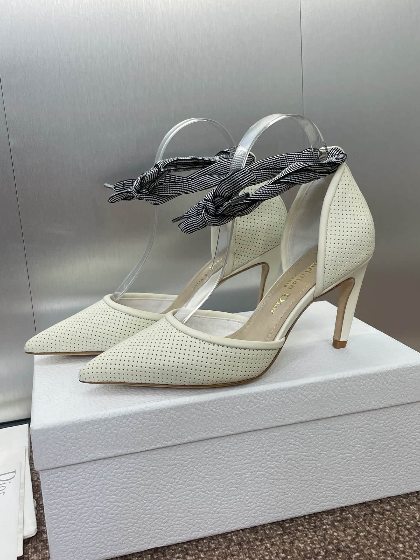 Dior D-Journey Lace-Up Pump Shoes Medium Women