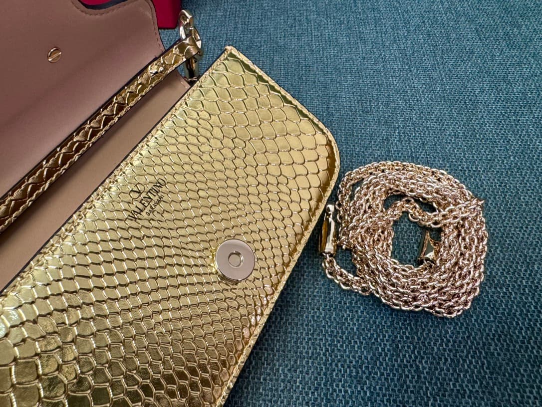 Valentino Garavani MINILOC mini shoulder bag 1133S Calfskin Gold High