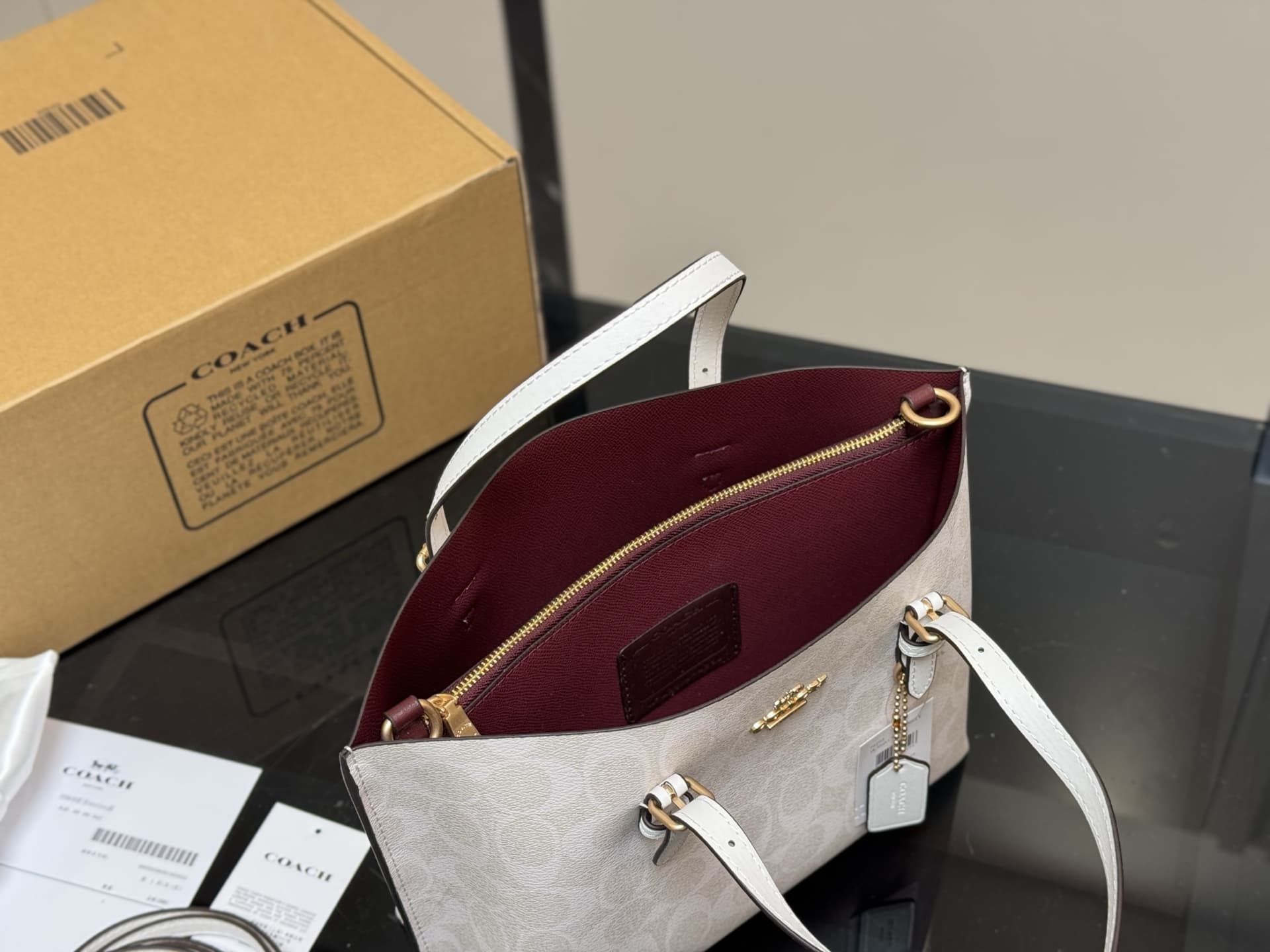 Coach Mollie Tote Bag In Signature Canvas