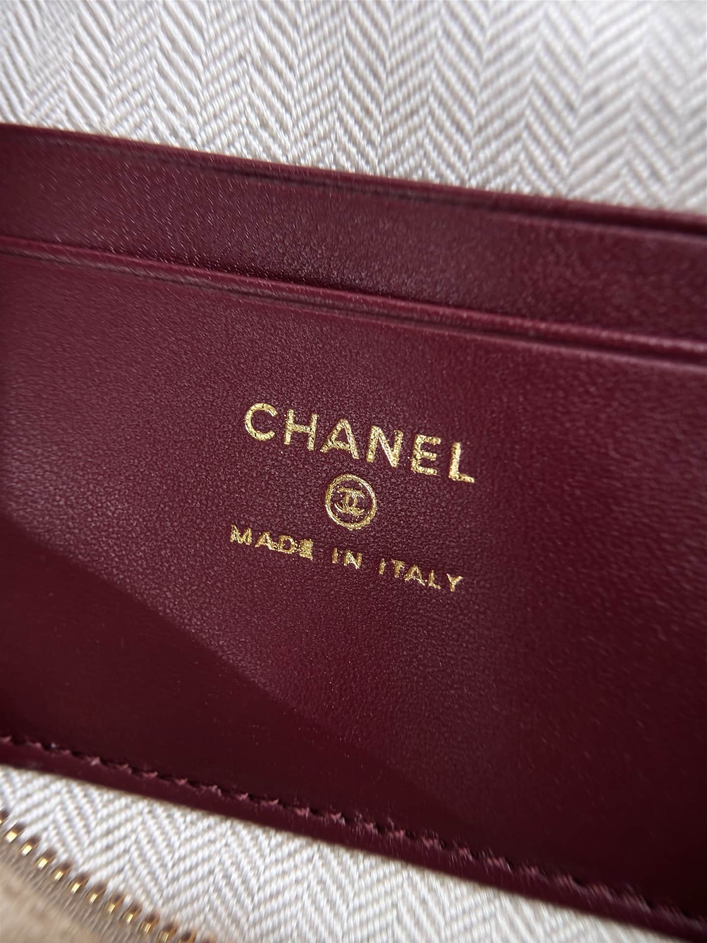 Chanel Large Vanity with Chain Suede Calfskin & Gold Metal Beige AP5347 A