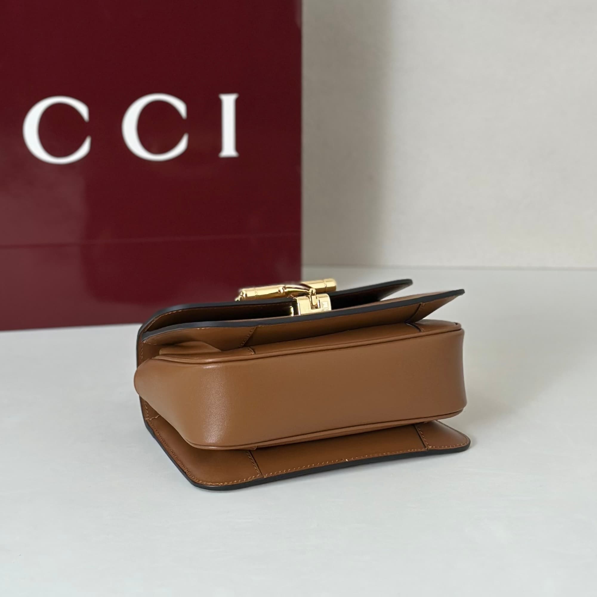 Gucci Siena small top handle bag 855536 Brown High