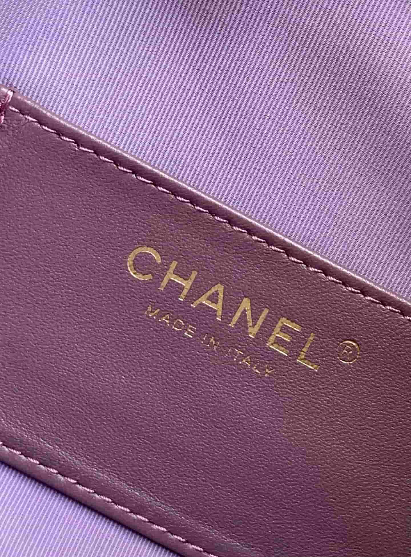 Chanel 25 Medium Hobo Medium handbag AS5311 Suede & Gold-tone Metal Purple High