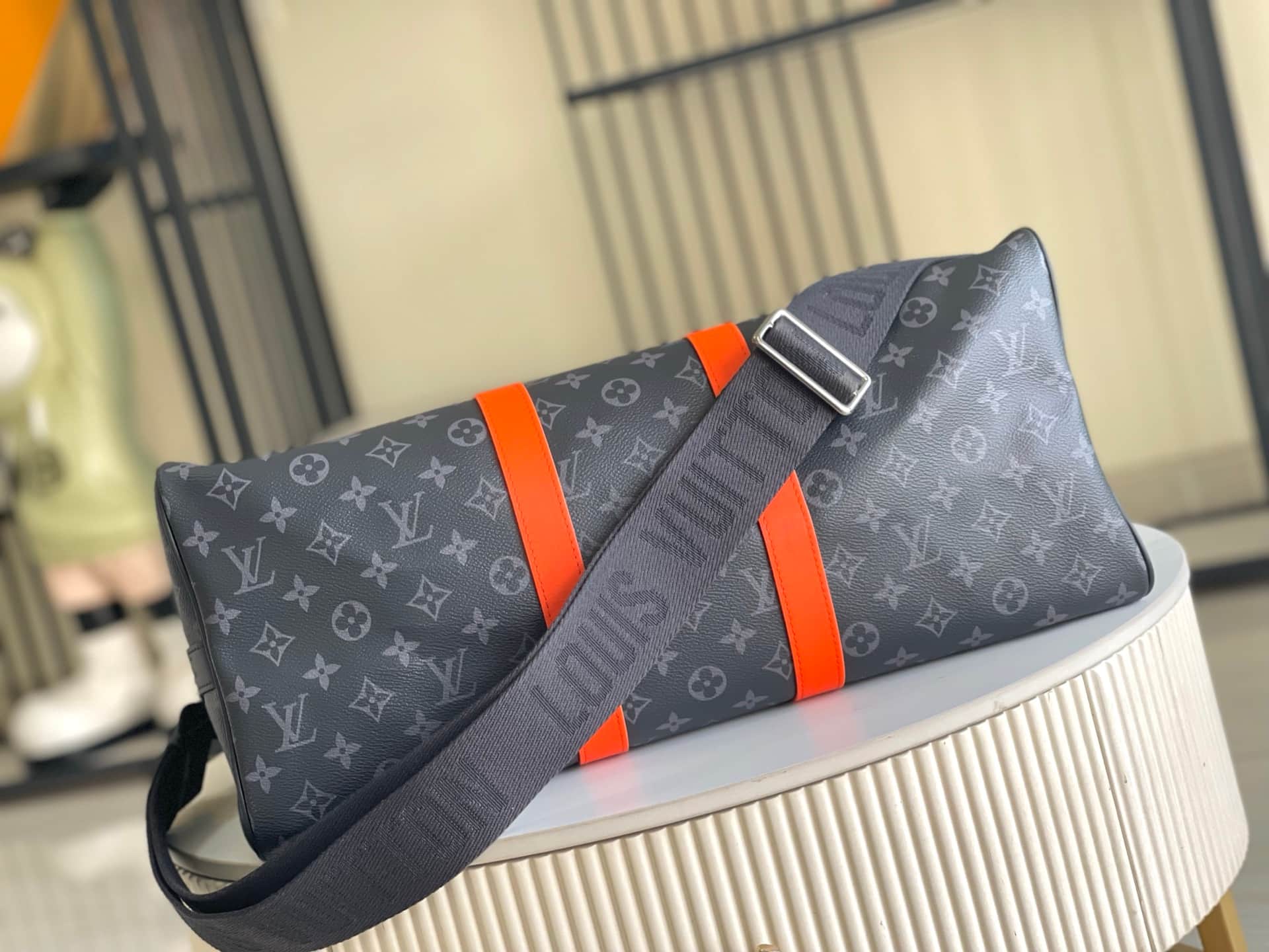 Louis Vuitton Keepall Bandoulière 45 Black Monogram Eclipse coated canvas M15251 TOP