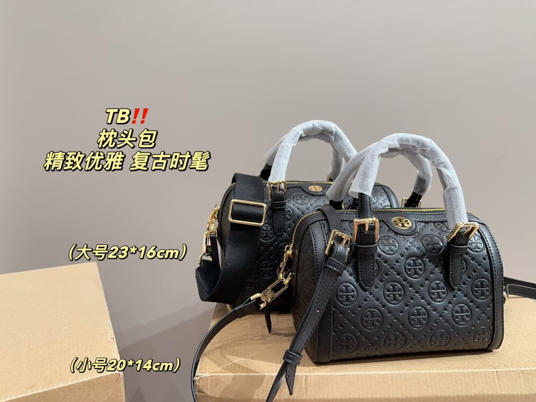 Tory Burch T MONOGRAM BARREL BAG