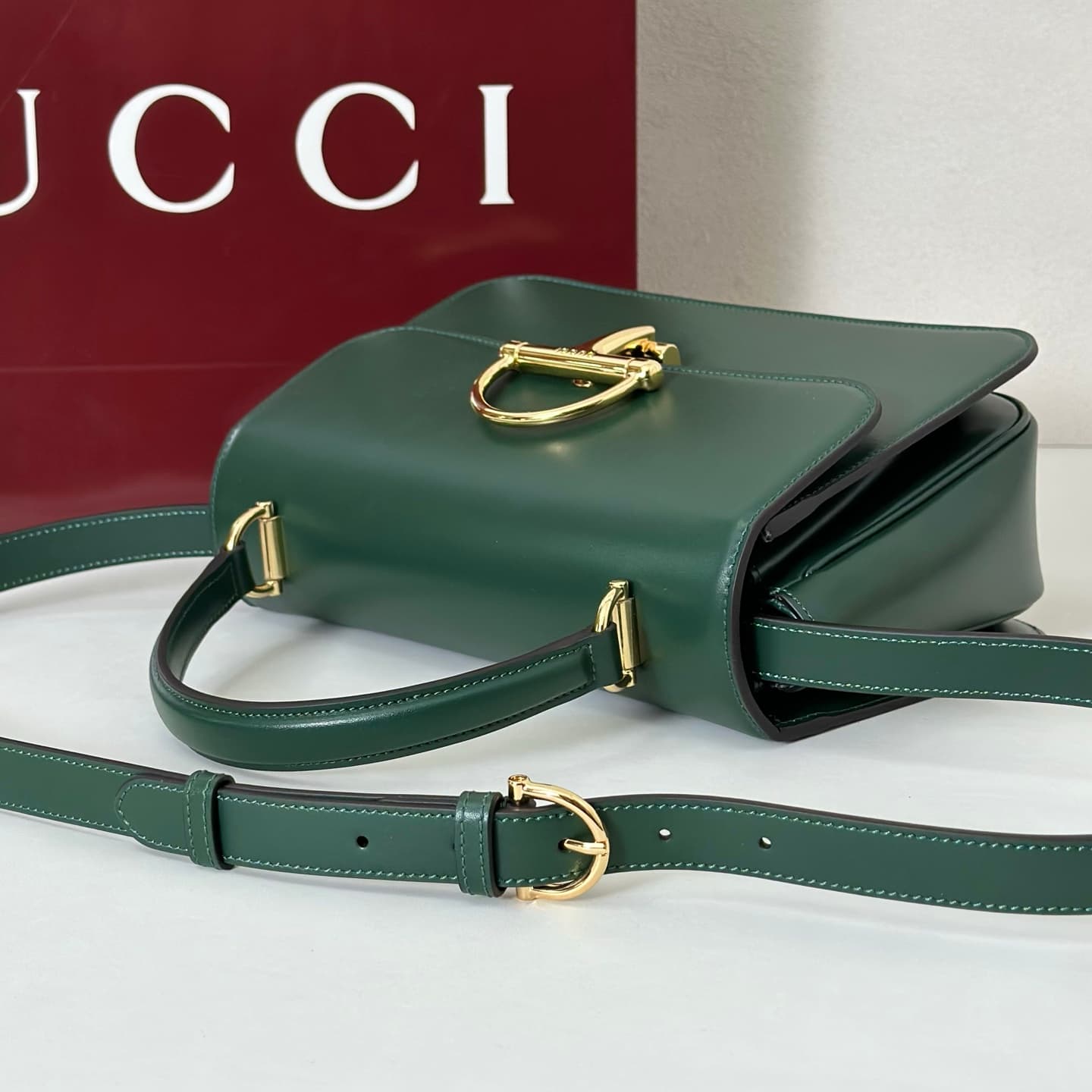 Gucci Siena medium top handle bag 855535 Grean High