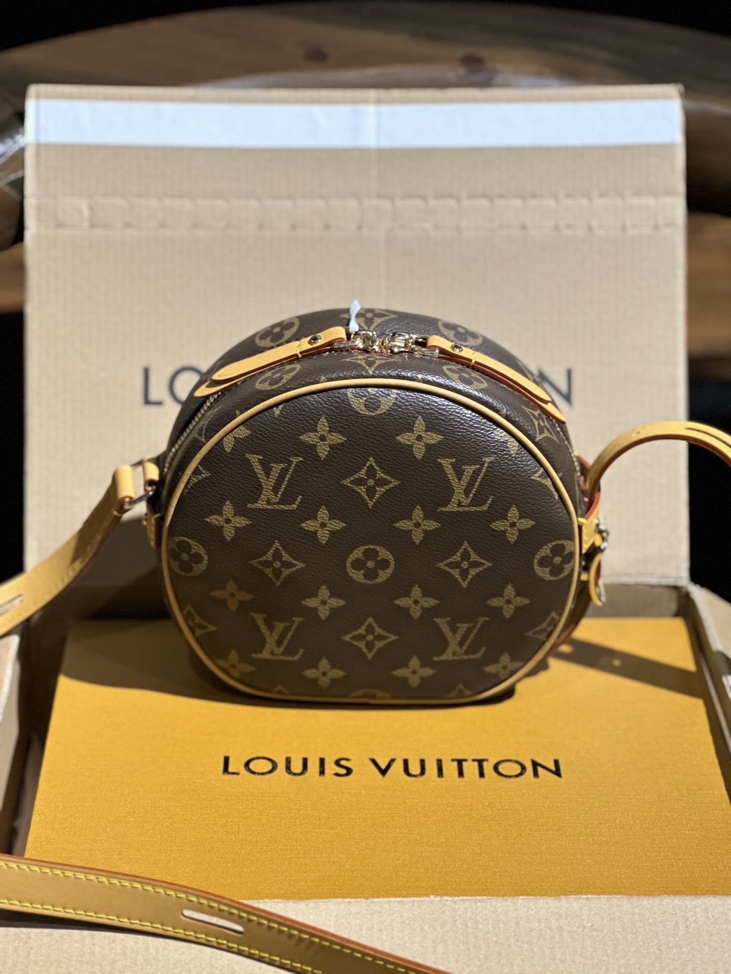 Louis Vuitton BOITE CHAPEAU SOUPLE PM Monogram coated canvas M45578 High