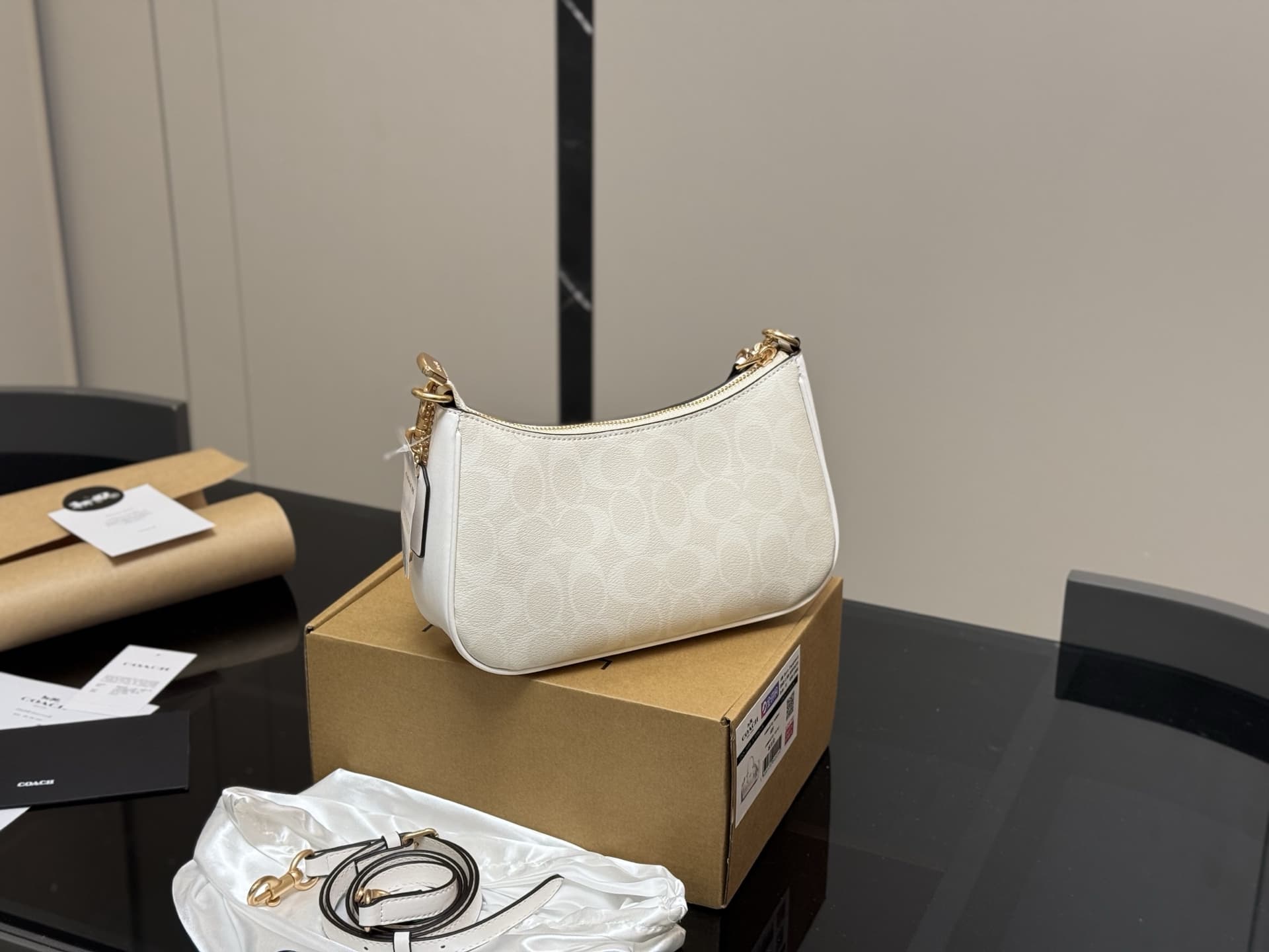 Coach Teri Shoulder Bag In Signature Canvas