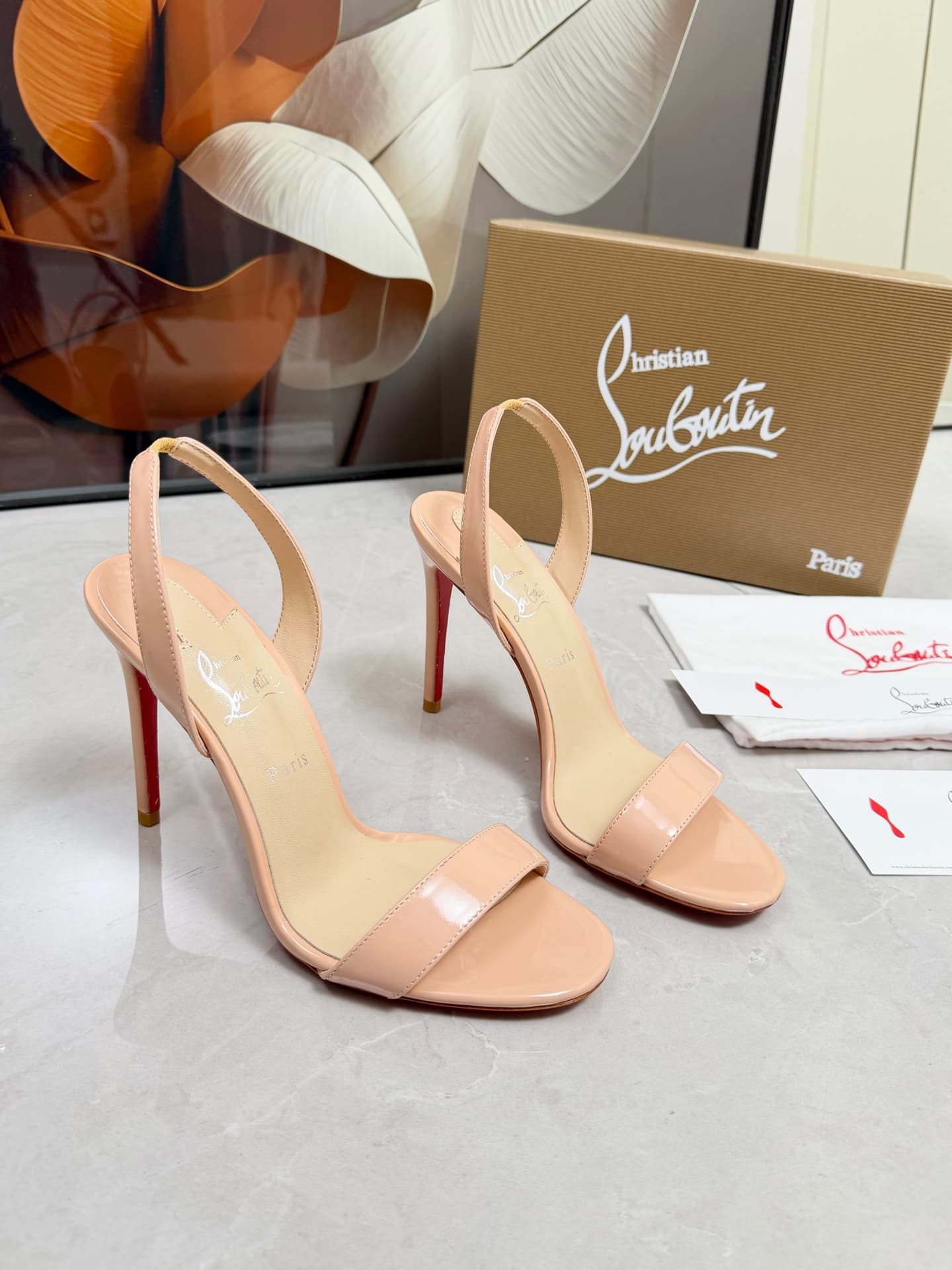 Christian Louboutin Loubigirl patent leather sandals