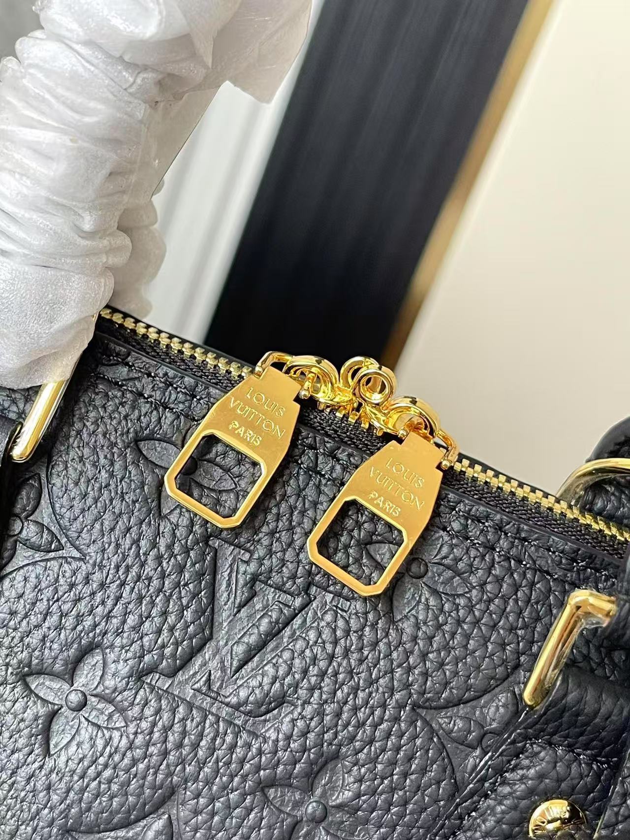 Louis Vuitton Alma PM Bag Monogram Empreinte M44832 Black High