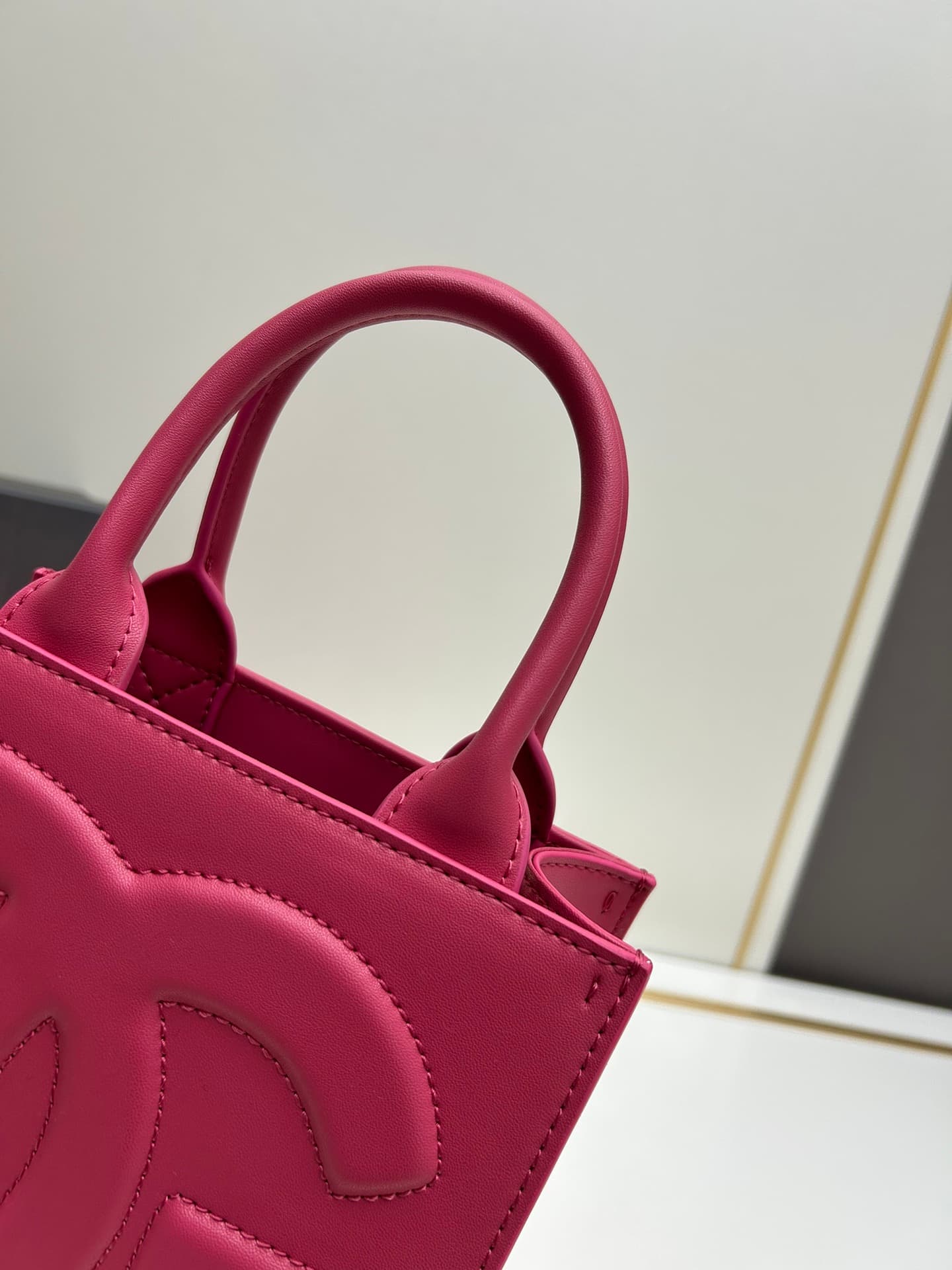 Dolce & Gabbana Mini DG Daily Tote Bag Plum Red Calfskin High