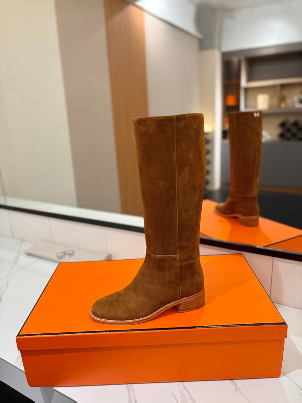 Hermès Suede Boots