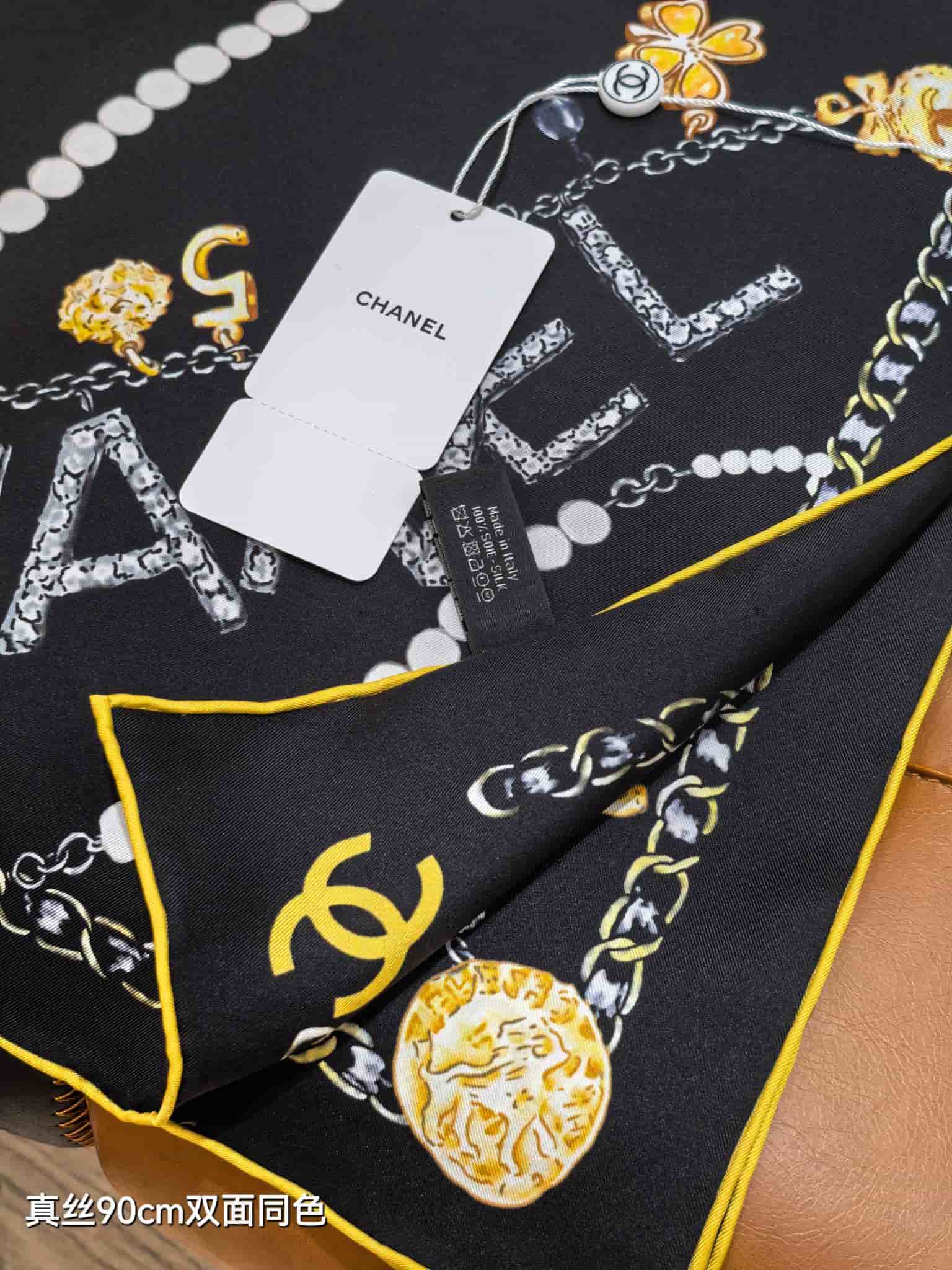 Chanel Jewelry Print Scarf