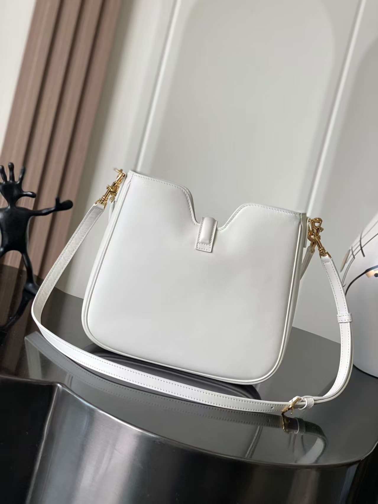 Celine SMALL CAMILLE 16 SOFT BAG IN SMOOTH CALFSKIN RICE High