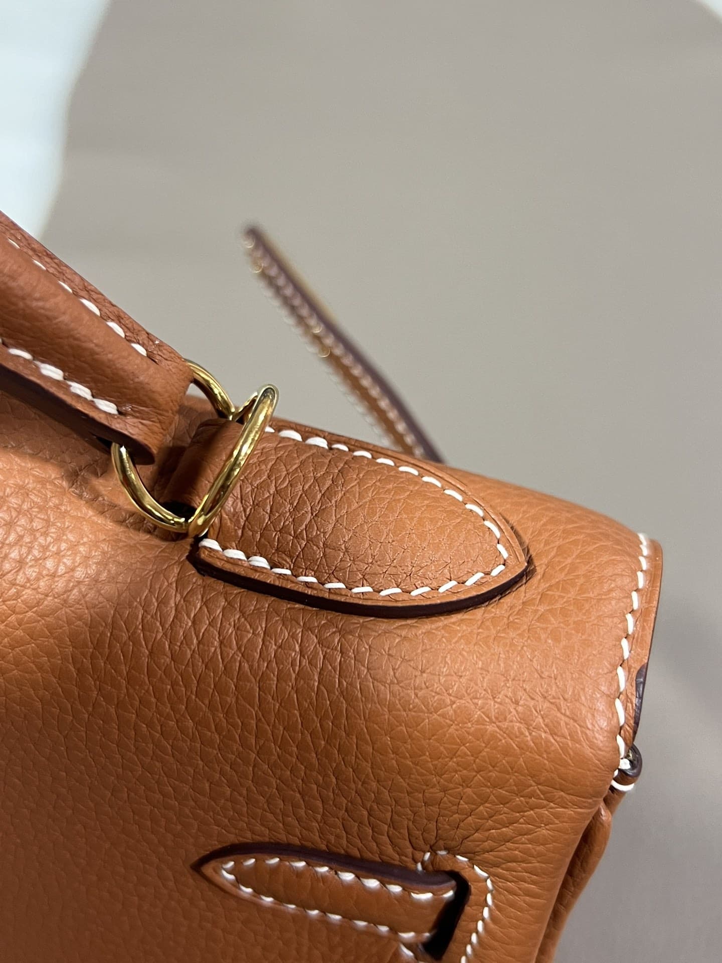 Hermes Kelly 25/28/32cm Retourne Bag Togo Leather In Gold WAX High