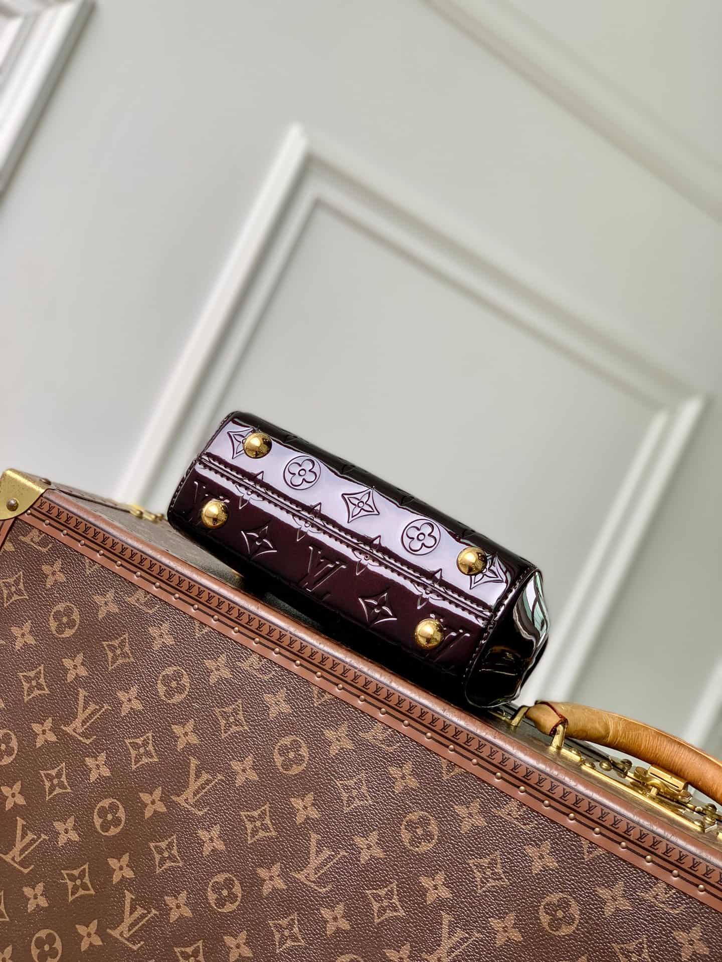 Louis Vuitton Cluny Mini Datewood Varnished cowhide leather M27173 High