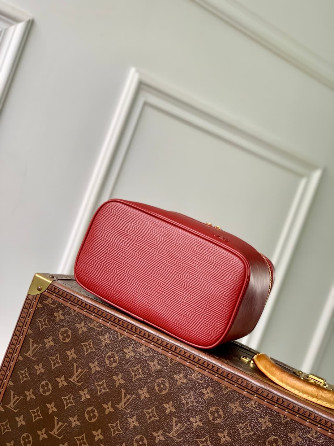 Louis Vuitton Nice BB Epi grained leather Monogram M25856 Monogram Red High