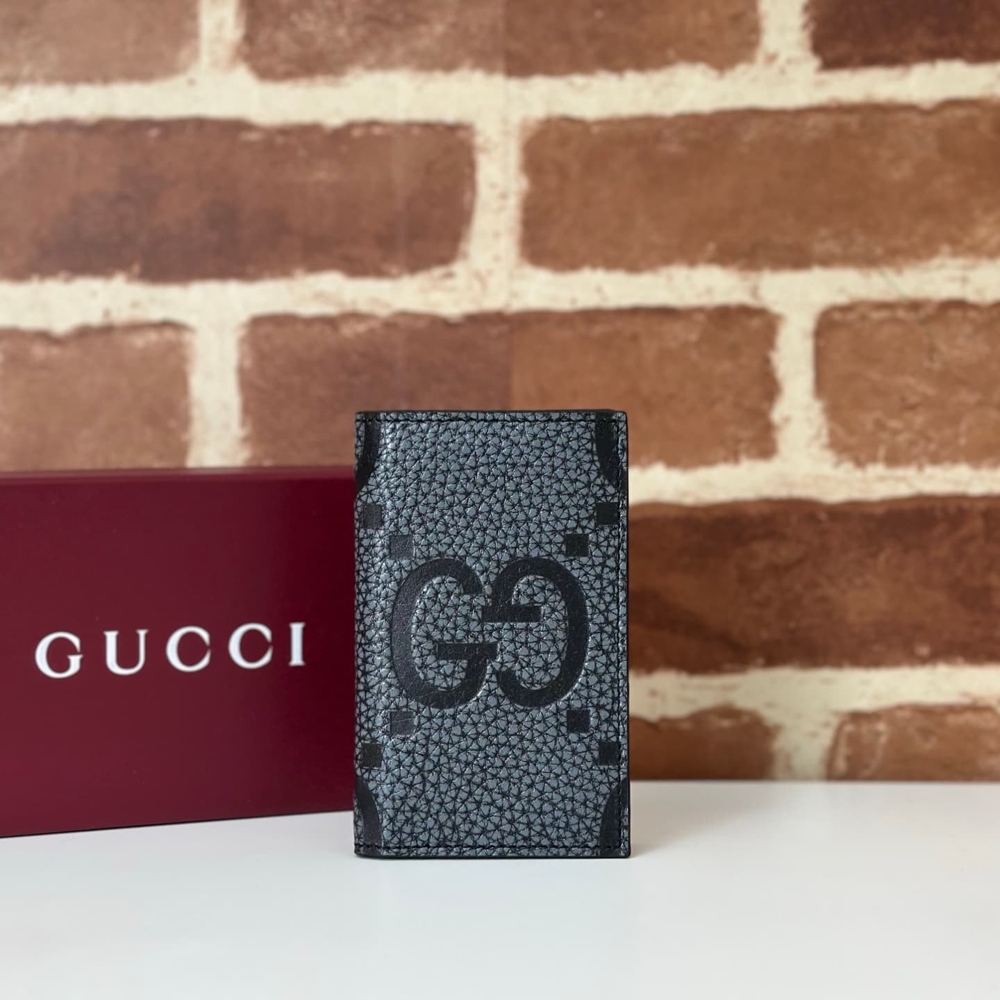 Gucci GG Jumbo long card case Black 739478 High