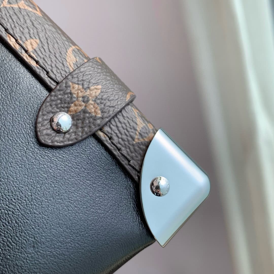 Louis Vuitton Side Trunk Vibe MM Black Calf leather M15195 High