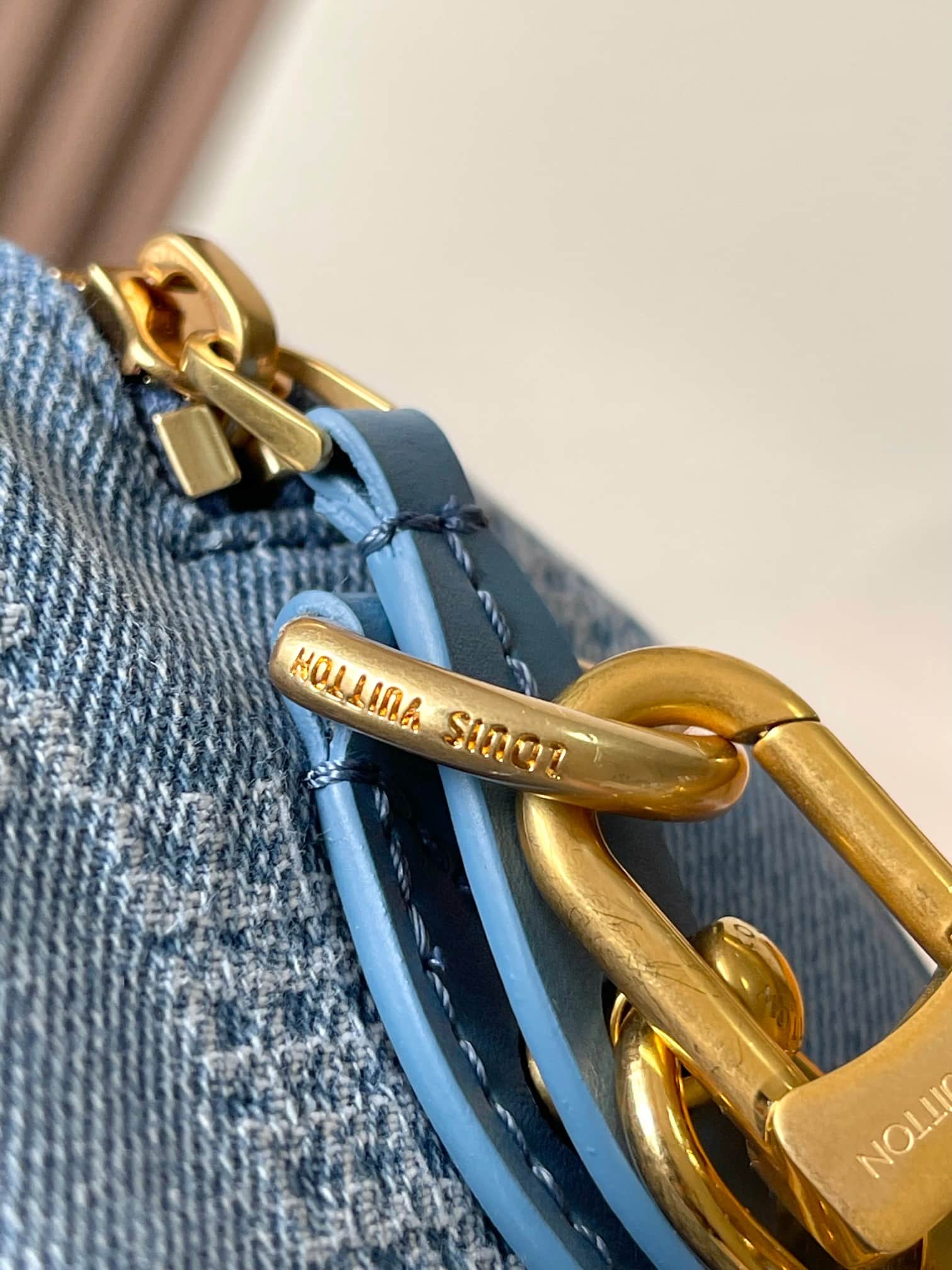 Louis Vuitton Speedy 18 Bandoulière Damier Denim Blue N00208 TOP