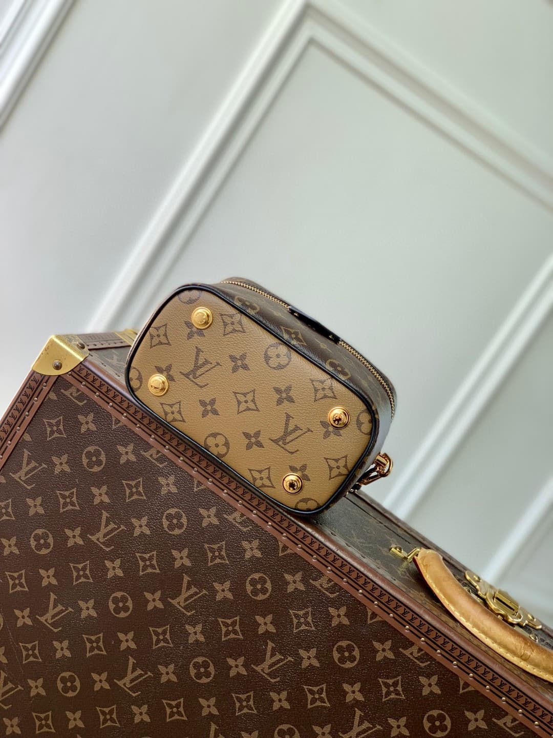 Louis Vuitton Vanity PM Bag Monogram and Reverse M47128 High