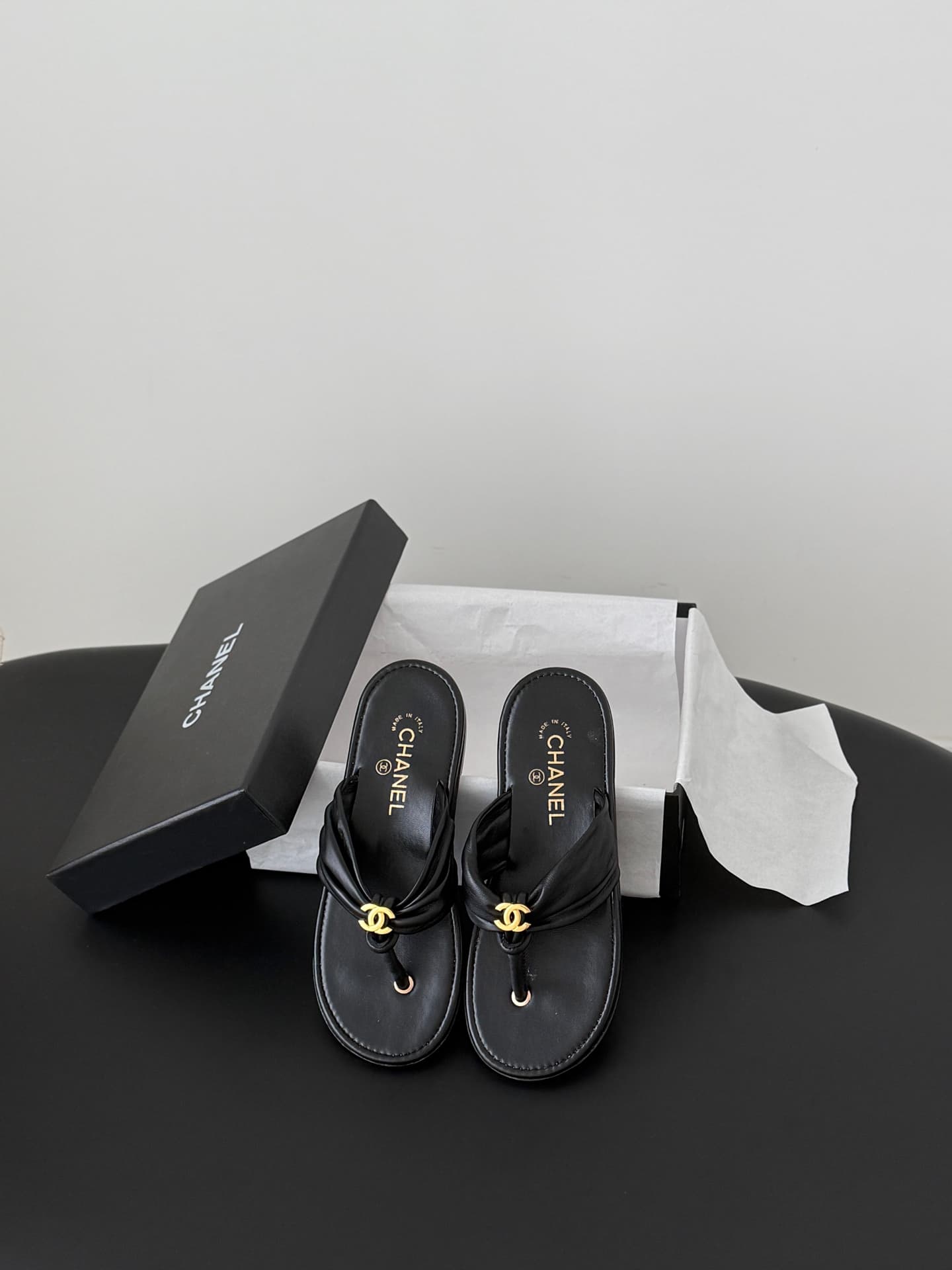 Chanel Coco Beach thong sandals